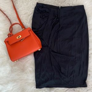 Emporio Armani Black MIDI Skirt Size 40